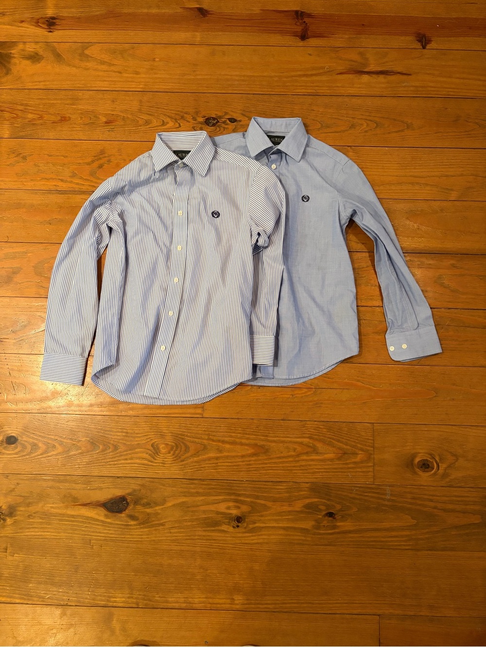 Lauren Ralph Lauren Light Blue Button-Down Shirt Duo